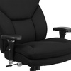 image:imageFlash Furniture Hercules Series Swivel Office Chair with Extra Wide Seat Ergonomic HighBack Executive Chair with Padded Seat and Arms BlackBlack Fabric