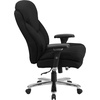 image:imageFlash Furniture Hercules Series Swivel Office Chair with Extra Wide Seat Ergonomic HighBack Executive Chair with Padded Seat and Arms BlackBlack Fabric