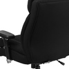 image:imageFlash Furniture Hercules Series Swivel Office Chair with Extra Wide Seat Ergonomic HighBack Executive Chair with Padded Seat and Arms BlackBlack Fabric