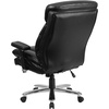 image:imageFlash Furniture Hercules Series Swivel Office Chair with Extra Wide Seat Ergonomic HighBack Executive Chair with Padded Seat and Arms BlackBlack Leathersoft