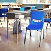 image:imageFlash Furniture Hercules Student Desk with Open Front Metal Book Box Desktop and Frame and HeavyDuty Flex Comfort Classroom Stack Set of 1 Natural TopBlack ChairGray Granite TopNavy Chair