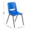 image:imageFlash Furniture Hercules Student Desk with Open Front Metal Book Box Desktop and Frame and HeavyDuty Flex Comfort Classroom Stack Set of 1 Natural TopBlack ChairMaple TopNavy Chair