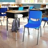 image:imageFlash Furniture Hercules Student Desk with Open Front Metal Book Box Desktop and Frame and HeavyDuty Flex Comfort Classroom Stack Set of 1 Natural TopBlack ChairNatural TopNavy Chair