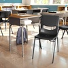 image:imageFlash Furniture Hercules Student Desk with Open Front Metal Book Box Desktop and Frame and HeavyDuty Flex Comfort Classroom Stack Set of 1 Natural TopBlack ChairWalnut TopBlack Chair