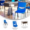 image:imageFlash Furniture Hercules Student Desk with Open Front Metal Book Box Desktop and Frame and HeavyDuty Flex Comfort Classroom Stack Set of 1 Natural TopBlack ChairGray Granite TopNavy Chair