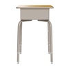 image:imageFlash Furniture Hercules Student Desk with Open Front Metal Book Box Desktop and Frame and HeavyDuty Flex Comfort Classroom Stack Set of 1 Natural TopBlack ChairMaple TopNavy Chair