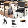 image:imageFlash Furniture Hercules Student Desk with Open Front Metal Book Box Desktop and Frame and HeavyDuty Flex Comfort Classroom Stack Set of 1 Natural TopBlack ChairMaple TopBlack Chair