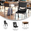 image:imageFlash Furniture Hercules Student Desk with Open Front Metal Book Box Desktop and Frame and HeavyDuty Flex Comfort Classroom Stack Set of 1 Natural TopBlack ChairWalnut TopBlack Chair