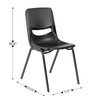 image:imageFlash Furniture Hercules Student Desk with Open Front Metal Book Box Desktop and Frame and HeavyDuty Flex Comfort Classroom Stack Set of 1 Natural TopBlack ChairGray TopBlack Chair