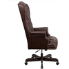 image:imageFlash Furniture High Back Traditional Fully Tufted Black LeatherSoft Executive Swivel Ergonomic Office Chair with ArmsBrown