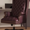 image:imageFlash Furniture High Back Traditional Fully Tufted Black LeatherSoft Executive Swivel Ergonomic Office Chair with ArmsBurgundy