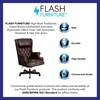 image:imageFlash Furniture High Back Traditional Tufted Brown LeatherSoft Executive Ergonomic Office Chair with Oversized Headrest amp Nail Trim ArmsBrown