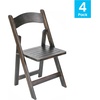 image:imageFlash Furniture Holden Commercial Solid Wood Dining Chair Foldable Design Solid Beechwood Frame Curved Back Mortise and Tenon Construction OakEarly American Wood