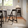 image:imageFlash Furniture Holden Commercial Solid Wood Dining Chair Foldable Design Solid Beechwood Frame Curved Back Mortise and Tenon Construction OakEarly American Wood