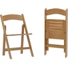 image:imageFlash Furniture Holden Commercial Solid Wood Dining Chair Foldable Design Solid Beechwood Frame Curved Back Mortise and Tenon Construction OakOak
