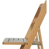 image:imageFlash Furniture Holden Commercial Solid Wood Dining Chair Foldable Design Solid Beechwood Frame Curved Back Mortise and Tenon Construction OakOak