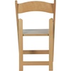 image:imageFlash Furniture Holden Commercial Solid Wood Dining Chair Foldable Design Solid Beechwood Frame Curved Back Mortise and Tenon Construction OakOak