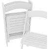 image:imageFlash Furniture Holden Commercial Solid Wood Dining Chair Foldable Design Solid Beechwood Frame Curved Back Mortise and Tenon Construction OakWhite