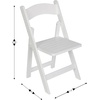 image:imageFlash Furniture Holden Commercial Solid Wood Dining Chair Foldable Design Solid Beechwood Frame Curved Back Mortise and Tenon Construction OakWhite