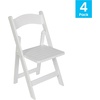 image:imageFlash Furniture Holden Commercial Solid Wood Dining Chair Foldable Design Solid Beechwood Frame Curved Back Mortise and Tenon Construction OakWhite
