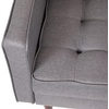 image:imageFlash Furniture Hudson Commercial MidCentury Modern Chair  Dark Gray Faux Linen Upholstery  Buttonless Tufted Seat  Solid Wood LegsSlate Gray