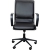 image:imageFlash Furniture James MidBack Designer Executive Office Chair  Black LeatherSoft Upholstery  Brushed Gold Base and Arms  Height Adjustable 360 Swivel SeatBlackBlack