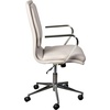 image:imageFlash Furniture James MidBack Designer Executive Office Chair  Black LeatherSoft Upholstery  Brushed Gold Base and Arms  Height Adjustable 360 Swivel SeatTaupeChrome