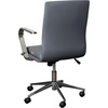 image:imageFlash Furniture James MidBack Designer Executive Office Chair  Black LeatherSoft Upholstery  Brushed Gold Base and Arms  Height Adjustable 360 Swivel SeatGrayChrome