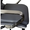 image:imageFlash Furniture James MidBack Designer Executive Office Chair  Black LeatherSoft Upholstery  Brushed Gold Base and Arms  Height Adjustable 360 Swivel SeatGrayChrome