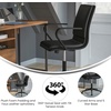 image:imageFlash Furniture James MidBack Designer Executive Office Chair  Black LeatherSoft Upholstery  Brushed Gold Base and Arms  Height Adjustable 360 Swivel SeatBlackBlack