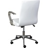 image:imageFlash Furniture James MidBack Designer Executive Office Chair  Black LeatherSoft Upholstery  Brushed Gold Base and Arms  Height Adjustable 360 Swivel SeatWhiteChrome
