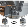 image:imageFlash Furniture James MidBack Designer Executive Office Chair  Black LeatherSoft Upholstery  Brushed Gold Base and Arms  Height Adjustable 360 Swivel SeatGrayChrome