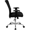 image:imageFlash Furniture Jasmine MidBack Black Mesh Contemporary Swivel Task Office Chair with Chrome Base and Adjustable ArmsBlack