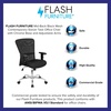 image:imageFlash Furniture Jasmine MidBack Black Mesh Contemporary Swivel Task Office Chair with Chrome Base and Adjustable ArmsBlack