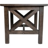 image:imageFlash Furniture Jasper Farmhouse Solid Wood End Table Rustic End Side Table XFrame Design for Living Room Bedroom Home Office 1975 H Acacia GrayRustic WhiteDark Gray