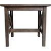 image:imageFlash Furniture Jasper Farmhouse Solid Wood End Table Rustic End Side Table XFrame Design for Living Room Bedroom Home Office 1975 H Acacia GrayRustic WhiteDark Gray