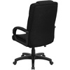 image:imageFlash Furniture Jessica High Back Black LeatherSoft Executive Swivel Office Chair with ArmsBlack Fabric
