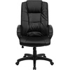 image:imageFlash Furniture Jessica High Back Black LeatherSoft Executive Swivel Office Chair with ArmsBlack Leathersoft