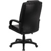 image:imageFlash Furniture Jessica High Back Black LeatherSoft Executive Swivel Office Chair with ArmsBlack Leathersoft
