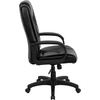 image:imageFlash Furniture Jessica High Back Black LeatherSoft Executive Swivel Office Chair with ArmsBlack Leathersoft