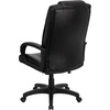 image:imageFlash Furniture Jessica High Back Black LeatherSoft Executive Swivel Office Chair with Oversized Headrest and Arms