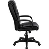 image:imageFlash Furniture Jessica High Back Black LeatherSoft Executive Swivel Office Chair with Oversized Headrest and Arms