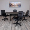 image:imageFlash Furniture Jones 6 Oval Multipurpose Conference Table Business Meeting Table for Office and Conference Rooms Rustic GrayRustic Gray