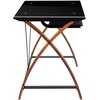 image:imageFlash Furniture Jude Black Glass LShape Corner Computer Desk with PullOut Keyboard TrayBlack