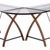 image:imageFlash Furniture Jude Black Glass LShape Corner Computer Desk with PullOut Keyboard TrayClearCherry