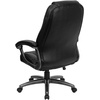image:imageFlash Furniture Jules High Back Black LeatherSoft Executive Swivel Ergonomic Office Chair with Deep Curved Lumbar and Arms