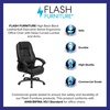 image:imageFlash Furniture Jules High Back Black LeatherSoft Executive Swivel Ergonomic Office Chair with Deep Curved Lumbar and Arms