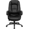 image:imageFlash Furniture Jules High Back Black LeatherSoft Executive Swivel Ergonomic Office Chair with Deep Curved Lumbar and Arms