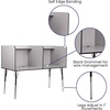 image:imageFlash Furniture Justin HeightAdjustable Student Study Carrel for Testing CentersClassrooms Modular Study CarrelPrivate Student Testing Desk GrayNebula Grey