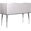 image:imageFlash Furniture Justin HeightAdjustable Student Study Carrel for Testing CentersClassrooms Modular Study CarrelPrivate Student Testing Desk GrayNebula Grey